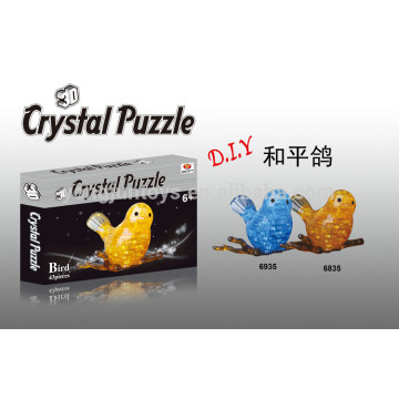 YongJun Niza cristal 3D rompecabezas de aves